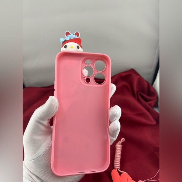 Hello Kitty Pink iPhone 16 Pro Mac Case with Charm - Picture 7 of 7
